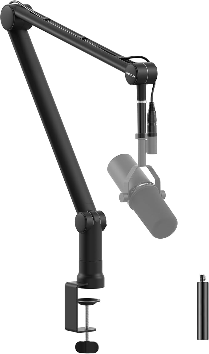 IXTECH Boom Arm Mic Stand with Extension Tube Upgraded Microphone Arm by I-XTECH
