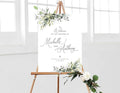 Personalized Wedding Welcome Sign, Pole Mount by CENOVACY