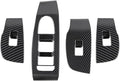 4pcs Carbon Fiber Style Front Rear Doors Window Glass Lift Switch Panel Cover by Deebior