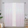 Eternal Beauty Sequin Backdrop Curtains, 2x8 Ft-2 Panels White Iridescent Back by EternalBeauty