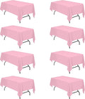 BRILLMAX 8 Pack Pink Tablecloths by BRILLMAX