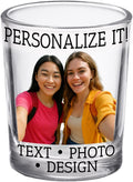 Bridesmaid Custom Shot Glass 2.5oz, Personalized Photo Bride Tribe Gift by SpottedDogCompany