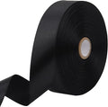 Black Solid Satin Ribbon 1 Inch 50 Yards Solid Polyester Fabric Ribbon by Riunbb