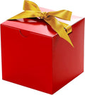 UnicoPak 4x4x4 Christmas Red Gift Boxes 50 Pcs, Holiday Gift Boxes Small Gift by UnicoPak