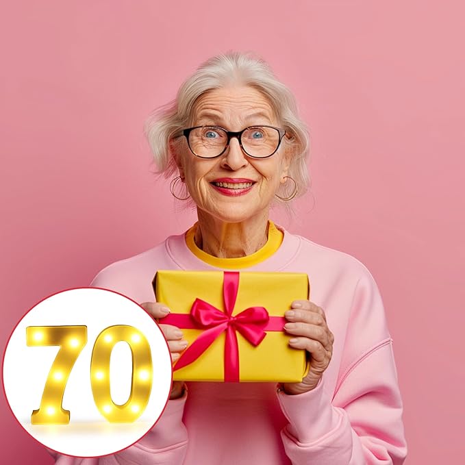 70th Birthday Decorations for Women Men, Happy 70 Birthday Decorations for - Image 7