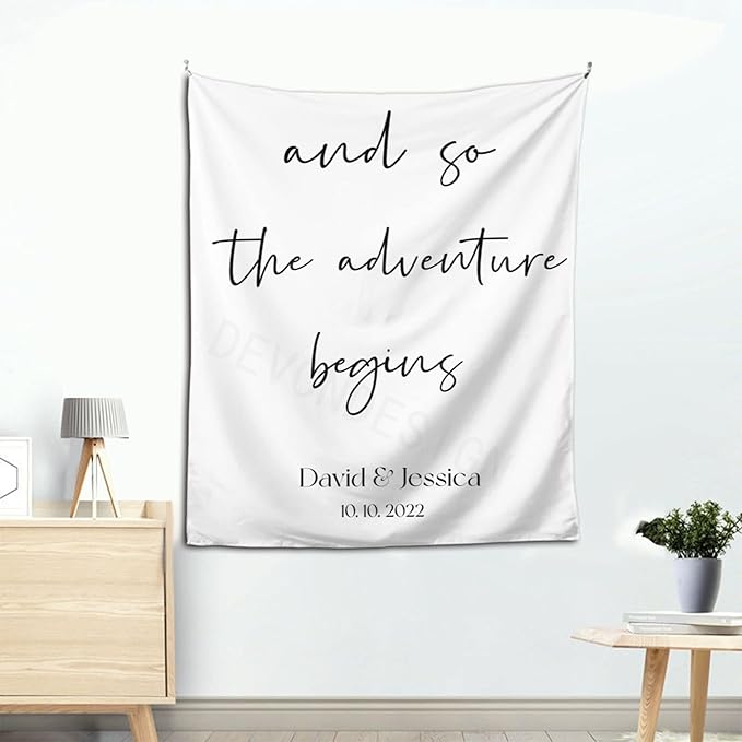 And So The Adventure Begins Custom Tapestry - Image 5