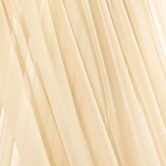 Champage Gold Fall Elegant Arch Draping Fabric Outdoor 1 Panel 29" × 20Ft Sheer - Image 3
