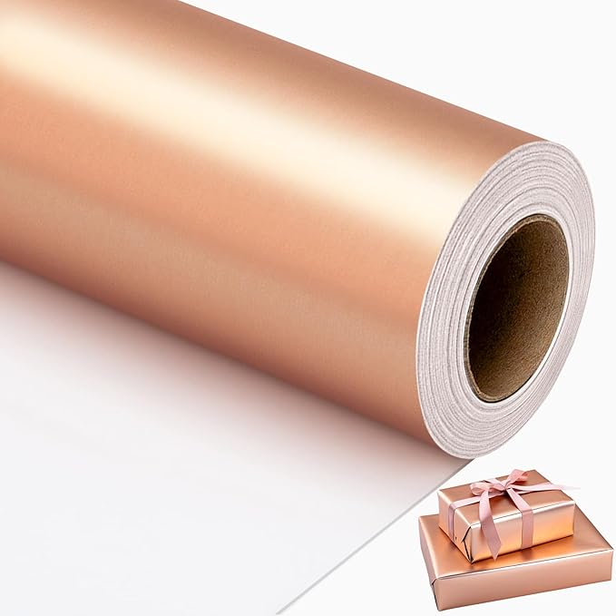 Garbendy Rose Gold Wrapping Paper Roll by Garbendy