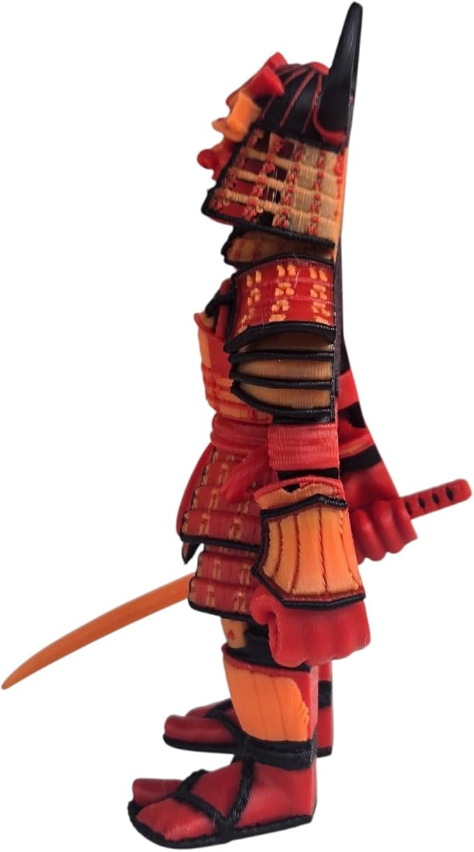 Articulated Samurai Figurine – Stunning 3D Printed Collectible – Iconic Warrior - Image 4