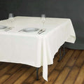 Efavormart 70" Square Linens Ivory Wholesale Linens Polyester Square Linen by efavormart