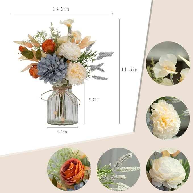 LESING Dahlia Flower Aritificial Flower - Image 3