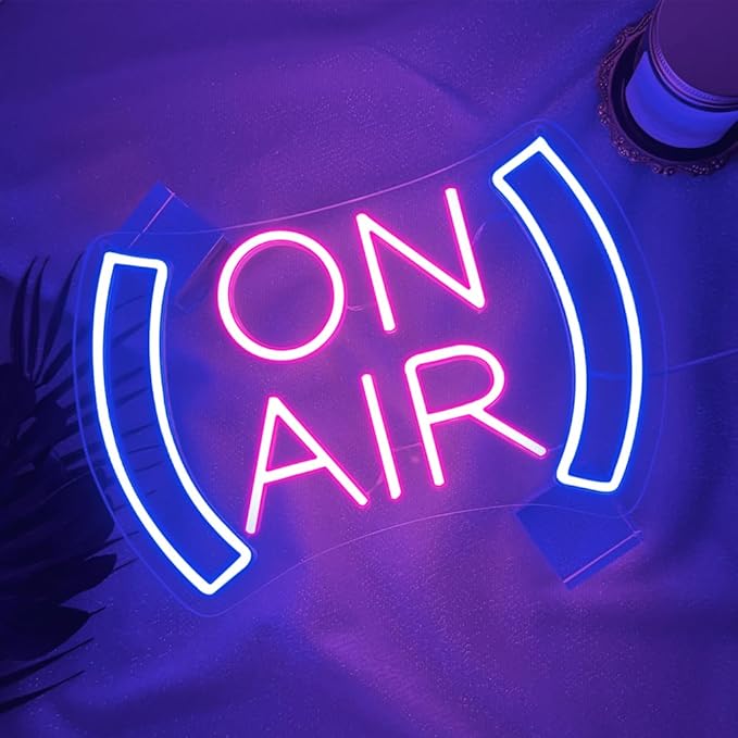 On Air Neon Sign for Wall Decor, Recording in Progress Sign for Studio Bedroom - Image 4
