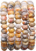 Natural Crazy Agate Stone Rondelle 5x8mm Loose Semi Gemstone Beads by Beadia