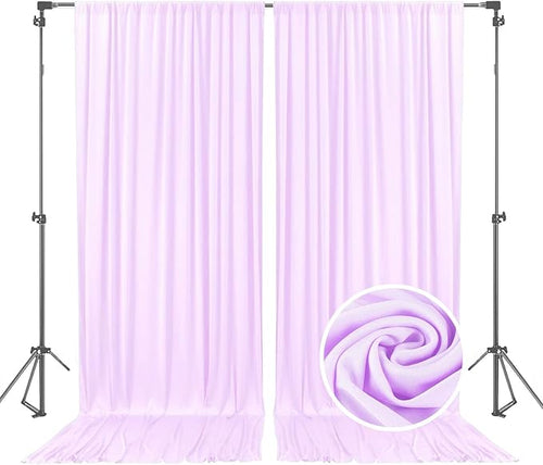 10 x 7 Feet Lavender Backdrop Curtain by ZEBMOON