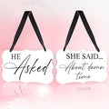 2 Pcs Acrylic Wedding Sign, Ring Bearer Sign, Rustic Wedding Decor Signs by Unknown