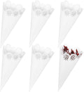 Yinsun 60pcs Wedding Confetti Cones White Hollow Paper Cone, Flower Pattern by Yinsun