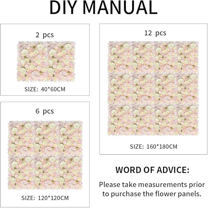 Artificial 3D Flower Wall Panel - Image 5