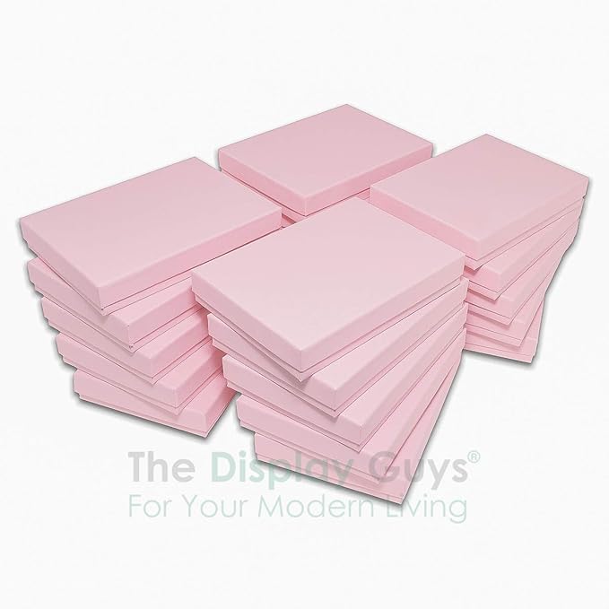 TheDisplayGuys - 25-Pack #53 Kraft Paper Cardboard Gift Boxes/Jewelry Cases w. - Image 6