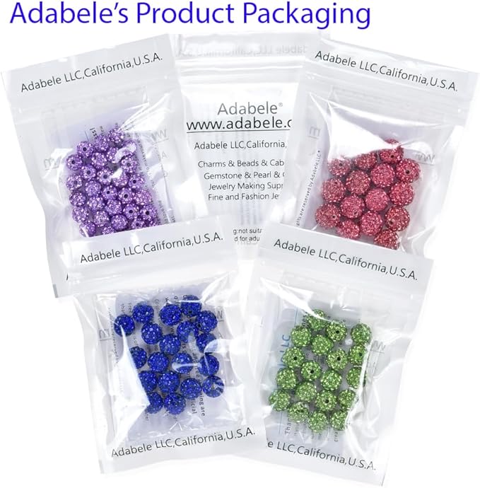 100pcs Adabele Grade A Suncatcher Crystal Rhinestone Pave Loose Beads 10mm - Image 7