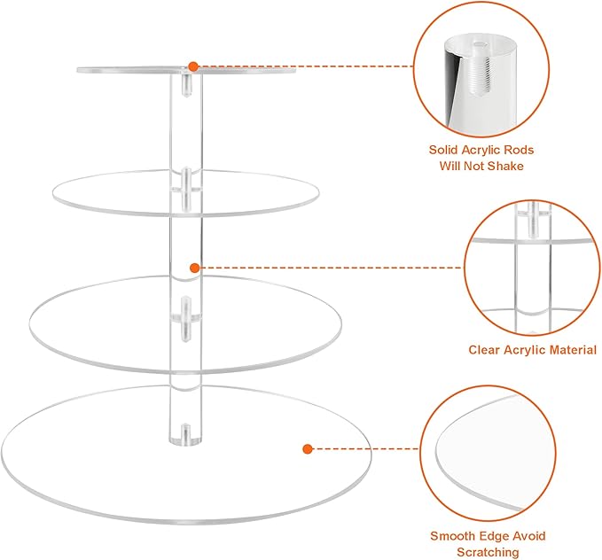 Cupcake Stand, 4 Tier Cupcake Stand - Image 5