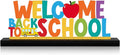 Welcome Back to School Metal Sign First Day of School Table Decor Metal Word by thebeautifuldecoryouwant
