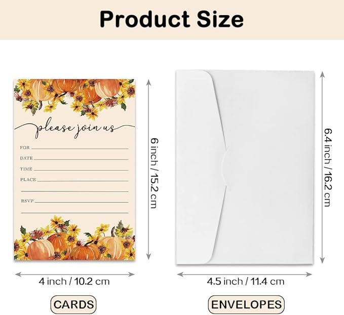 REWIDPARTY Thanksgiving Party Invitation Cards - Image 3