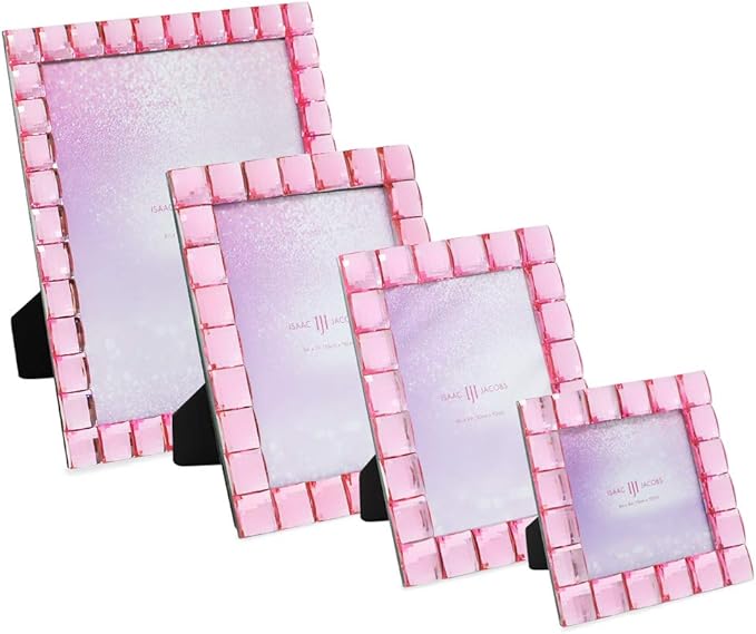 Isaac Jacobs Decorative Sparkling Jewel Picture Frame, Photo Display & Home - Image 4