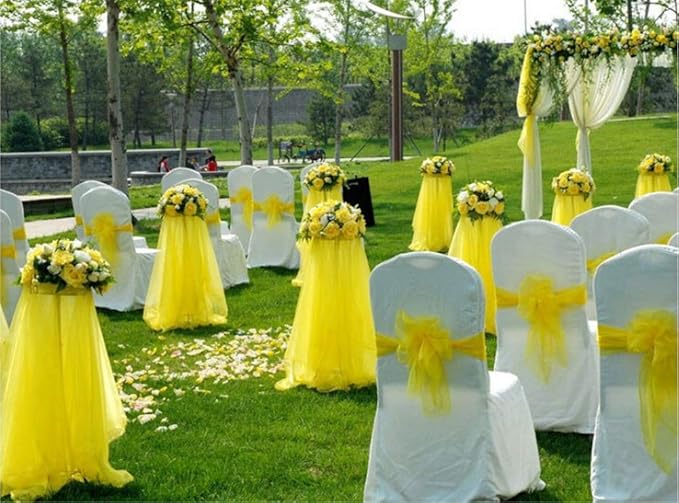 Crystal Organza Tulle Sheer Fabric Backdrop Curtains - Image 4