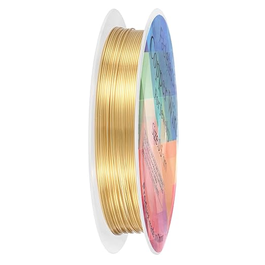 0.5 mm/24 Gauge Copper Wire for Jewelry Making, 20.3FT Copper Beading Craft by MMETERXITY