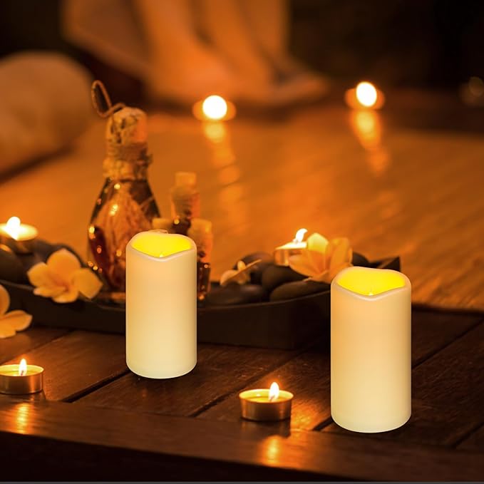 Enido Flameless Candles LED Candles Outdoor Waterproof Candles Battery Operated - Image 4