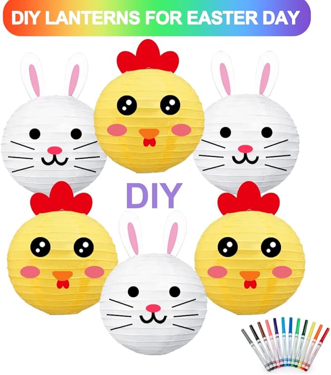 BEISHIDA 10Pcs White Paper Lanterns Decorative Chinese/Japanese Hanging Round - Image 4