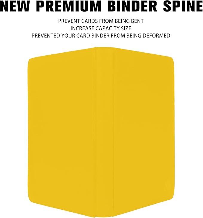 Premium 1000+ Pockets Card Binder, 16 Pockets Trading Card Binder Ringless Side - Image 7