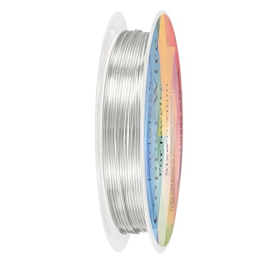0.7 mm/21 Gauge Copper Wire for Jewelry Making, 10.2FT Copper Beading Craft by MMETERXITY