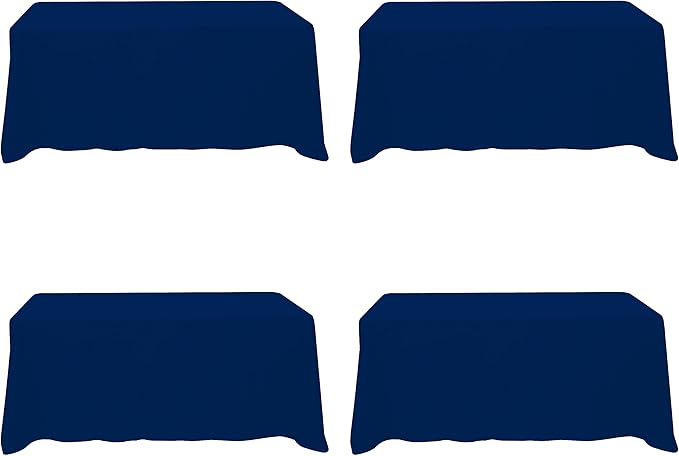 BRILLMAX 4 Pack Navy Blue Tablecloths by BRILLMAX