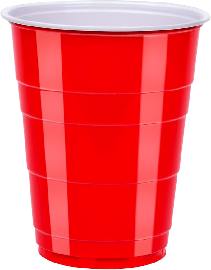 Amazon Basics Disposable Plastic Party Cups - Image 2