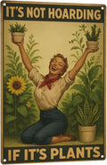 Vintage Metal Garden Sign by Unknown
