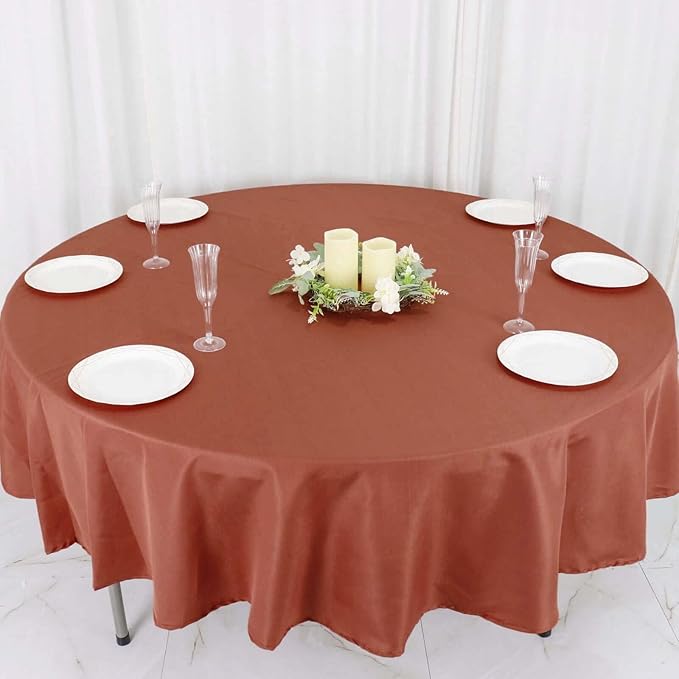 Efavormart Round Tablecloth, 90 Inch Stain & Wrinkle Resistant Washable Table - Image 9