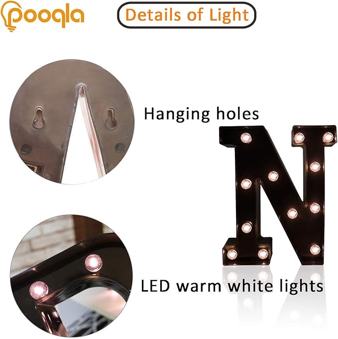 Decorative LED Illuminated Letter Marquee Sign - Image 2