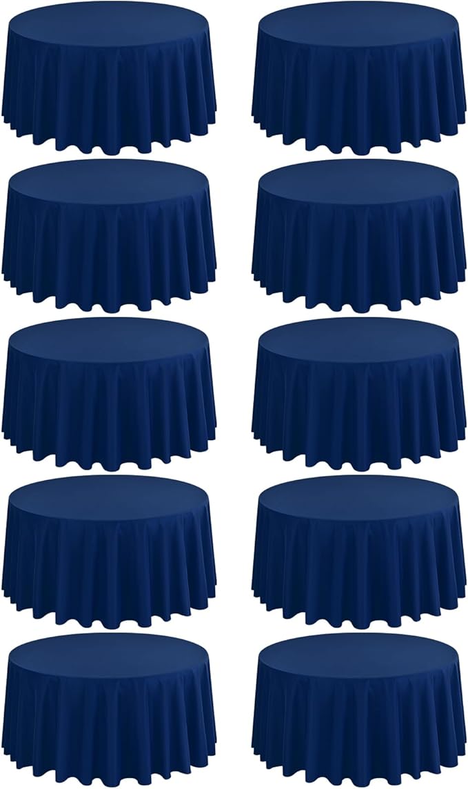 10 Pack Round Tablecloths by REWOMC
