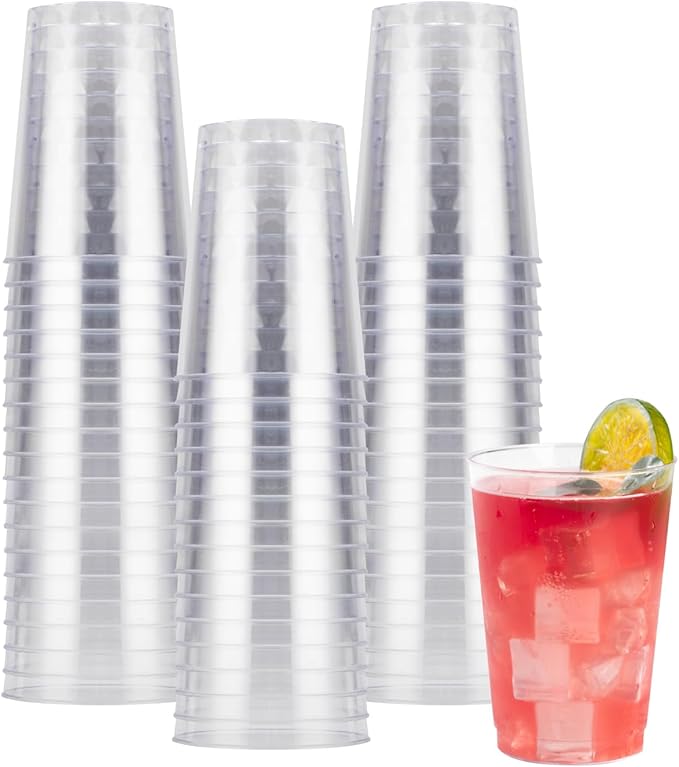 Goodluck 50PCS 10oz Clear Plastic Cups by GoodLuck