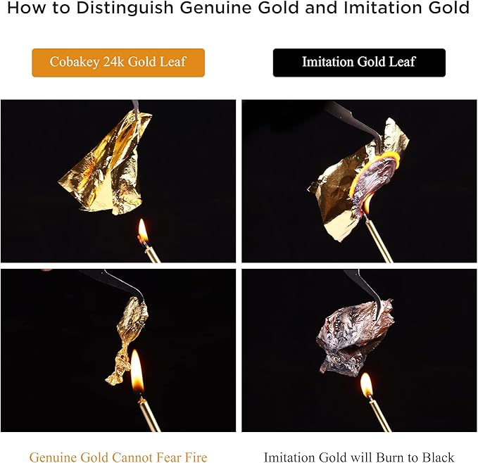 Cobakey Genuine Edible Gold Leaf Flakes - Image 5