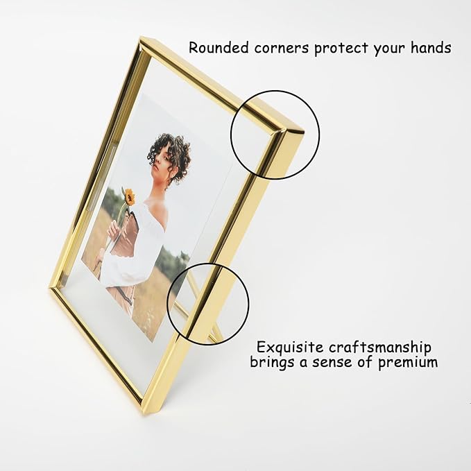 Gold Floating Frame with Romantic Heart, - Image 4