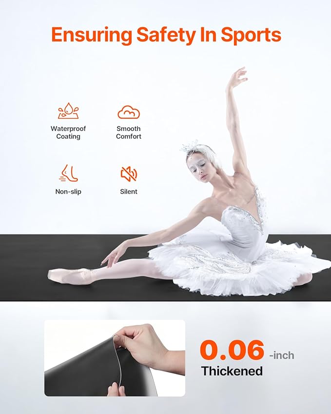 VEVOR Dance Floor, 6.6' x 3' Portable Yoga Mat - Image 3