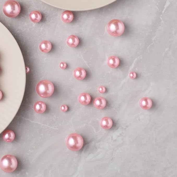 200 Pcs Vase Filler Beads Pink Pearl Beads - Image 6