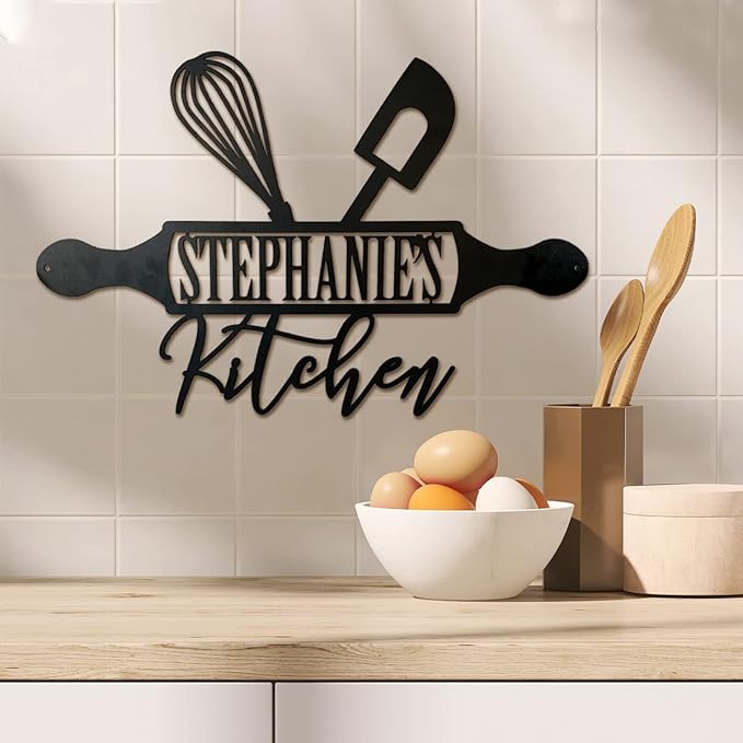 Metal Kitchen Sign by MXZLBY