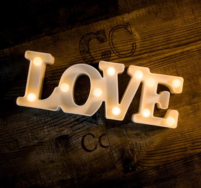 MUMUXI Marquee Light Up Letters | Battery Powered Light Up Love Letters | LED by MUMUXI