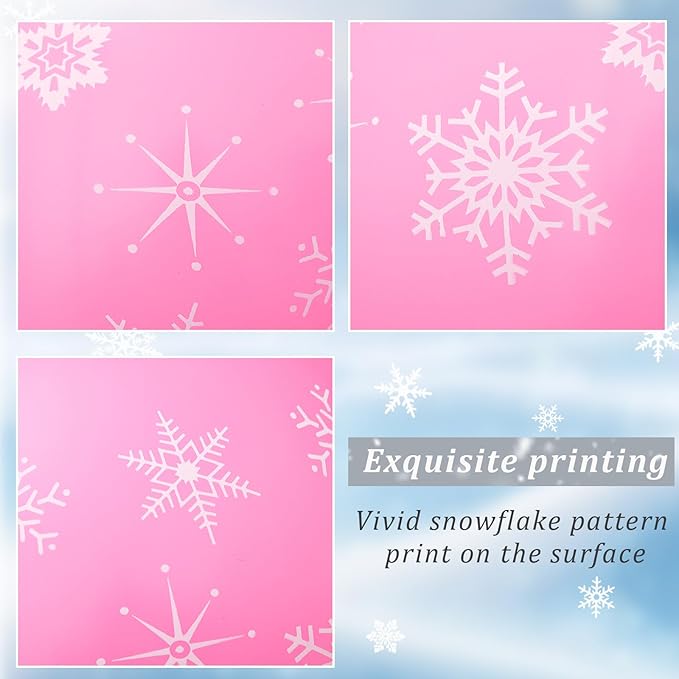 Skylety 40 Pieces Snowflake Balloons Bulk Winter Transparent Snowflake Latex - Image 2