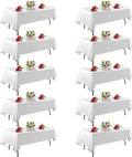 FINDYOU 10 Pack White Table Cloth Rectangle Table 60 x 102 Inch Tablecloths by TableClothAndTableRunner