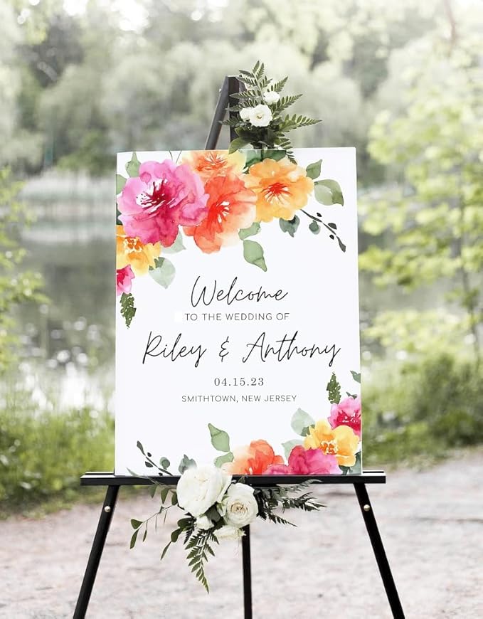 Wedding Sign, Wedding Welcome Sign, Wedding Eucalyptus Sign, Wedding Sign - Image 4