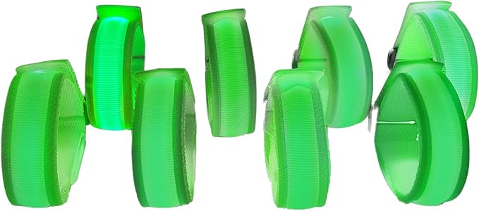 8 Pack LED Bracelets Light Up Wristbands, Glow Flashing Wristbands Glow in The by SZJMAO
